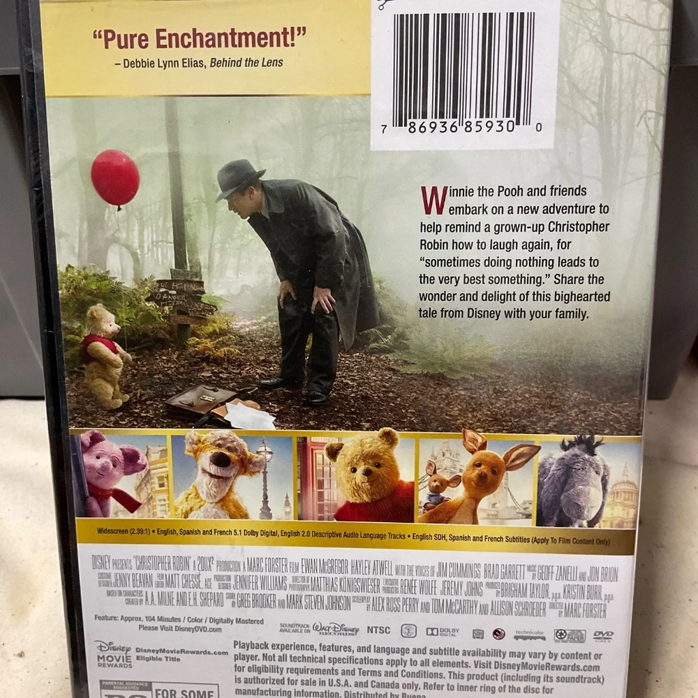 DVD - Christopher Robin.  V194
